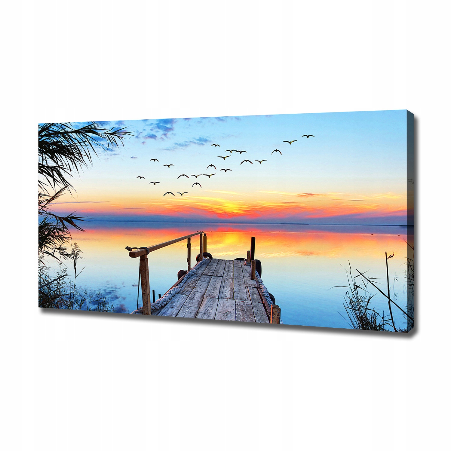 

Foto obraz na płótnie Molo nad jeziorem 120x60 cm