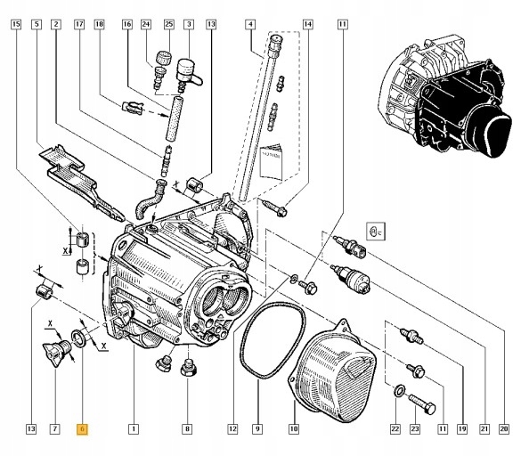 RENAULT USZCZELKA KOREK SKRZYNI BIEGÓW 8200201381 Producent części Renault OE