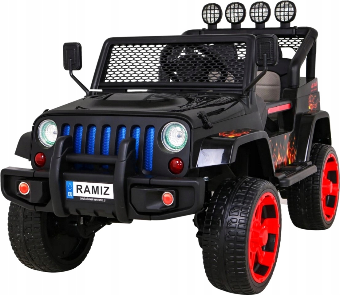 Samochód elektryczny dla dzieci terenowy Ramiz Raptor Drifter 4 x 4 Flames