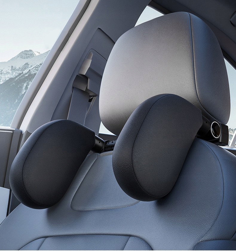 ZAGŁÓWEK SAMOCHODU 180° REGULOWANY OPARCIE GŁOWY PODUSZKA PODRÓŻNA CZARNY Producent części Inny