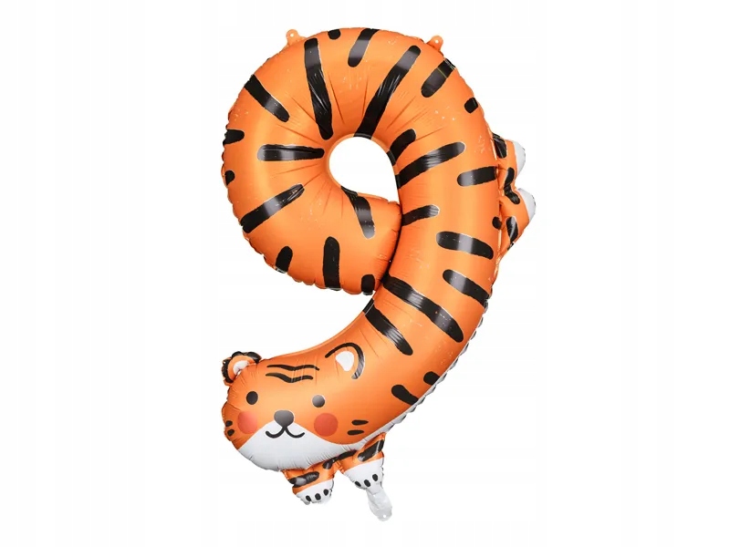 

Balon foliowy Cyfra 9 Tygrys, 64x87 cm