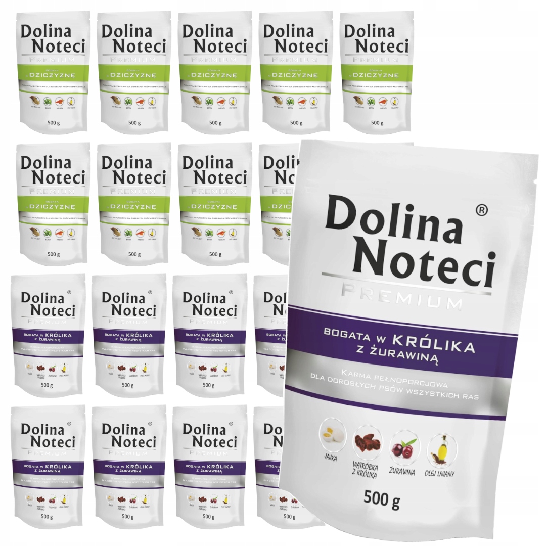 Levně Dolina Noteci Premium 20x500g Vlhké Krmivo pro psa Zvěřina a králík