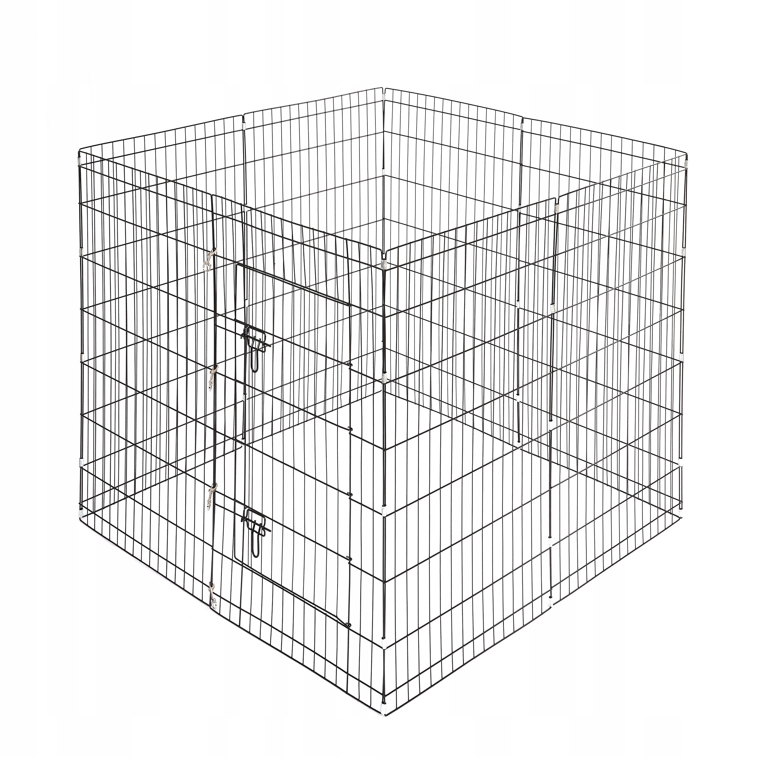 Levně Kovová Kotec s prahem pro psa – XL Light 8 panelů 107 × 61 cm