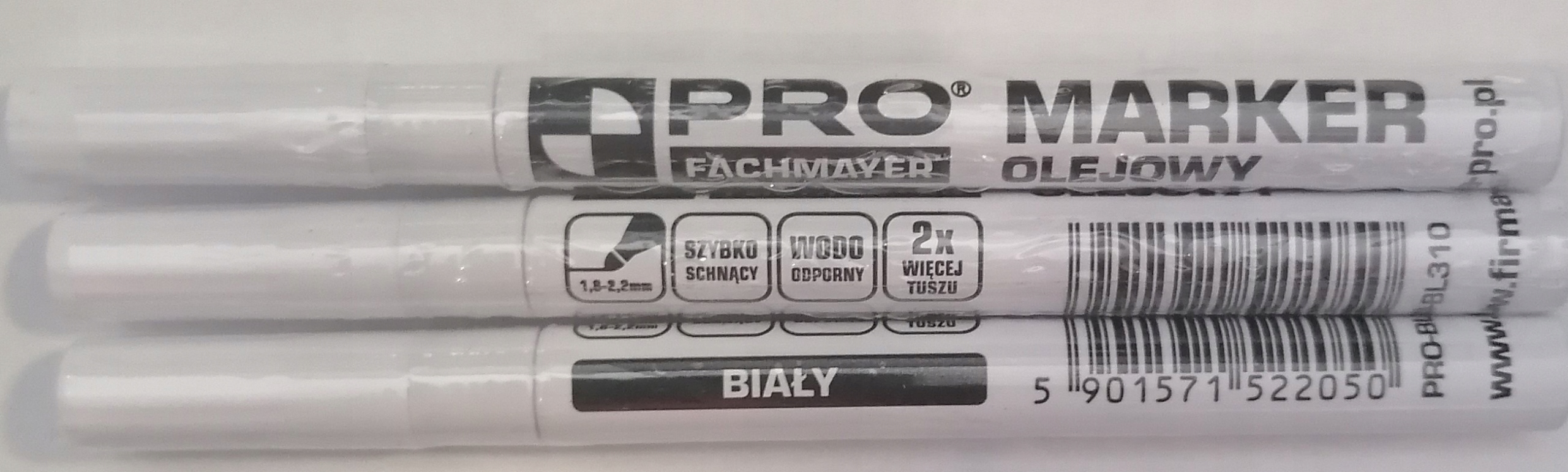 

Marker olejowy Biały Pro wodoodporny do płytek