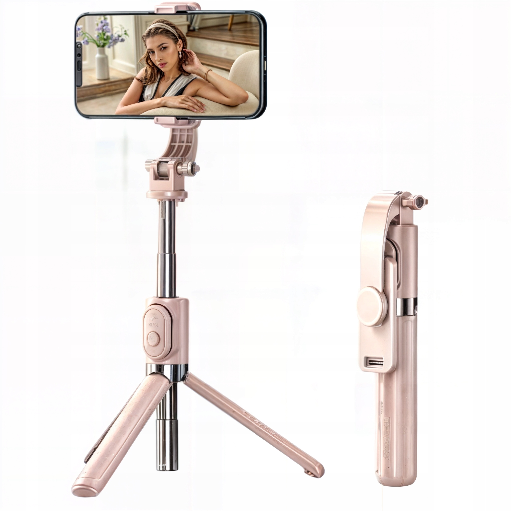 SELFIE STICK IPHONE KIJEK DO SELFIE BLUETOOTH RÓŻOWY Rodzaj selfie stick