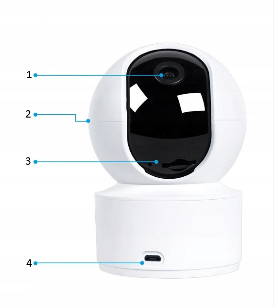 FORCE CAMERA 4 MPX WIFI ПОВОРОТНИЙ ДОДАТОК WY-03 Brand Force