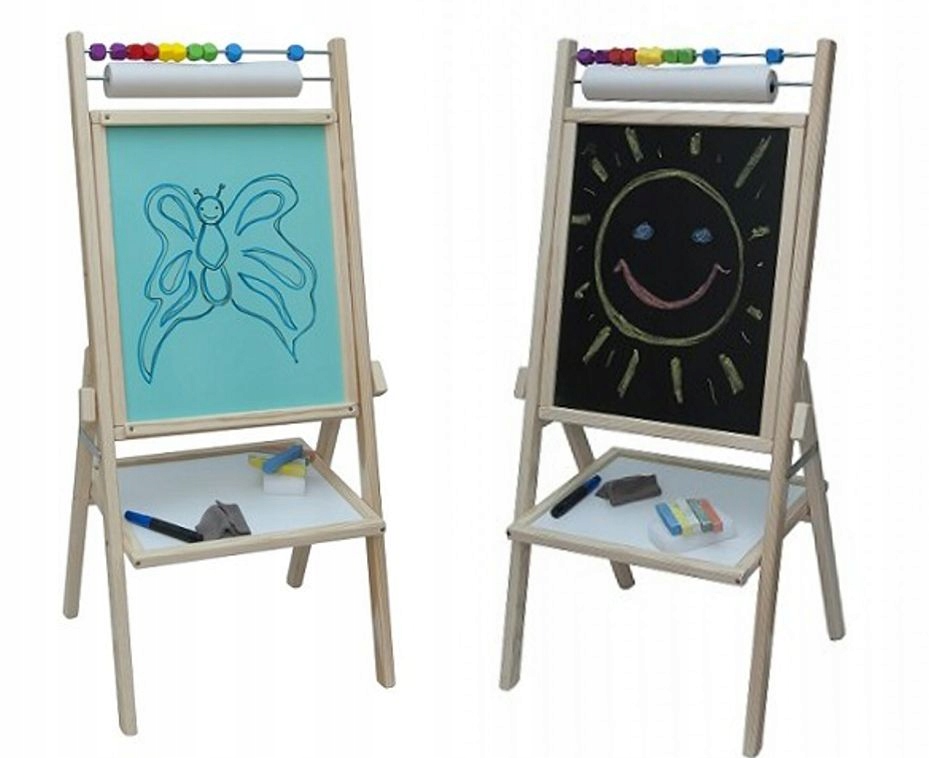 

Tablica Edukacyjna Obrotowa 5w1 Akcesoria