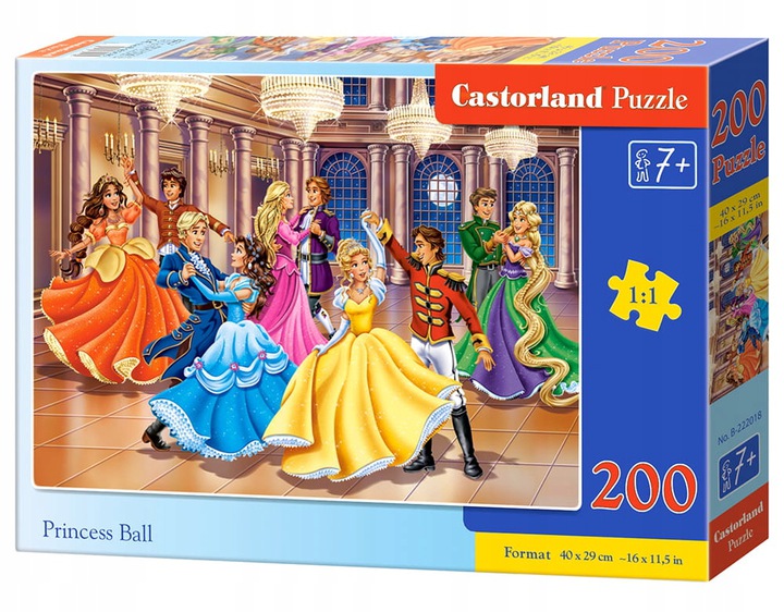 Puzzle 200 Princess Ball / BAL KSIĘŻNICZEK EAN (GTIN) 5904438222018