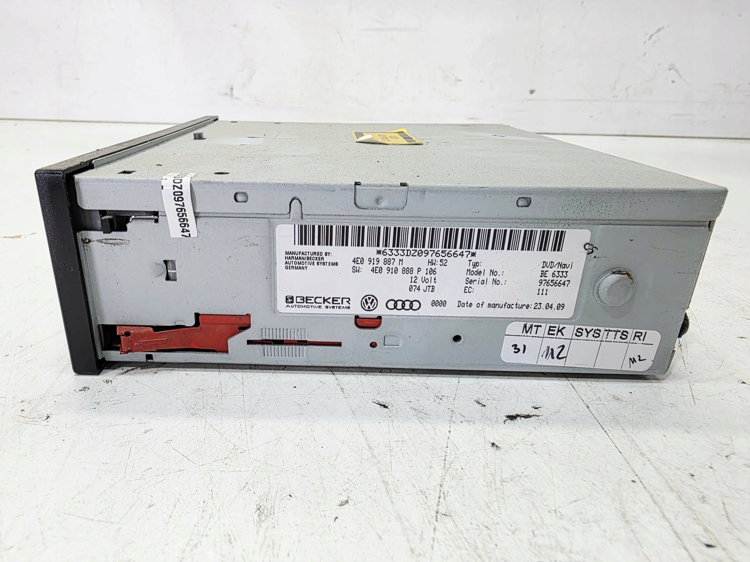 player NAPED DVD AUDI A3 A4 A5 Q5 A6 A8 4E0919887M 4E0910888P