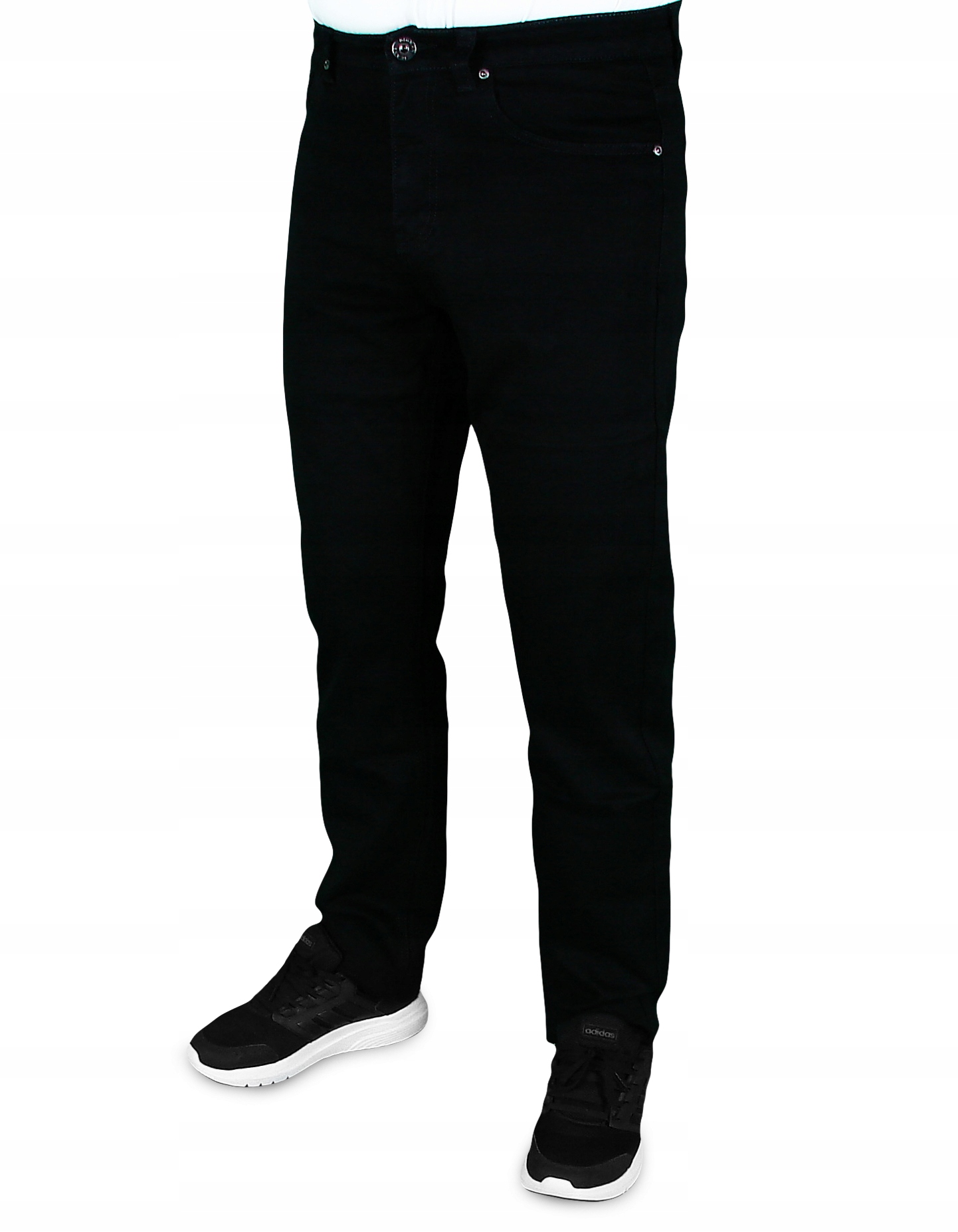 SPODNIE MĘSKIE JEANSOWE CZARNE W32 L30 W84-86 cm Marka bez marki