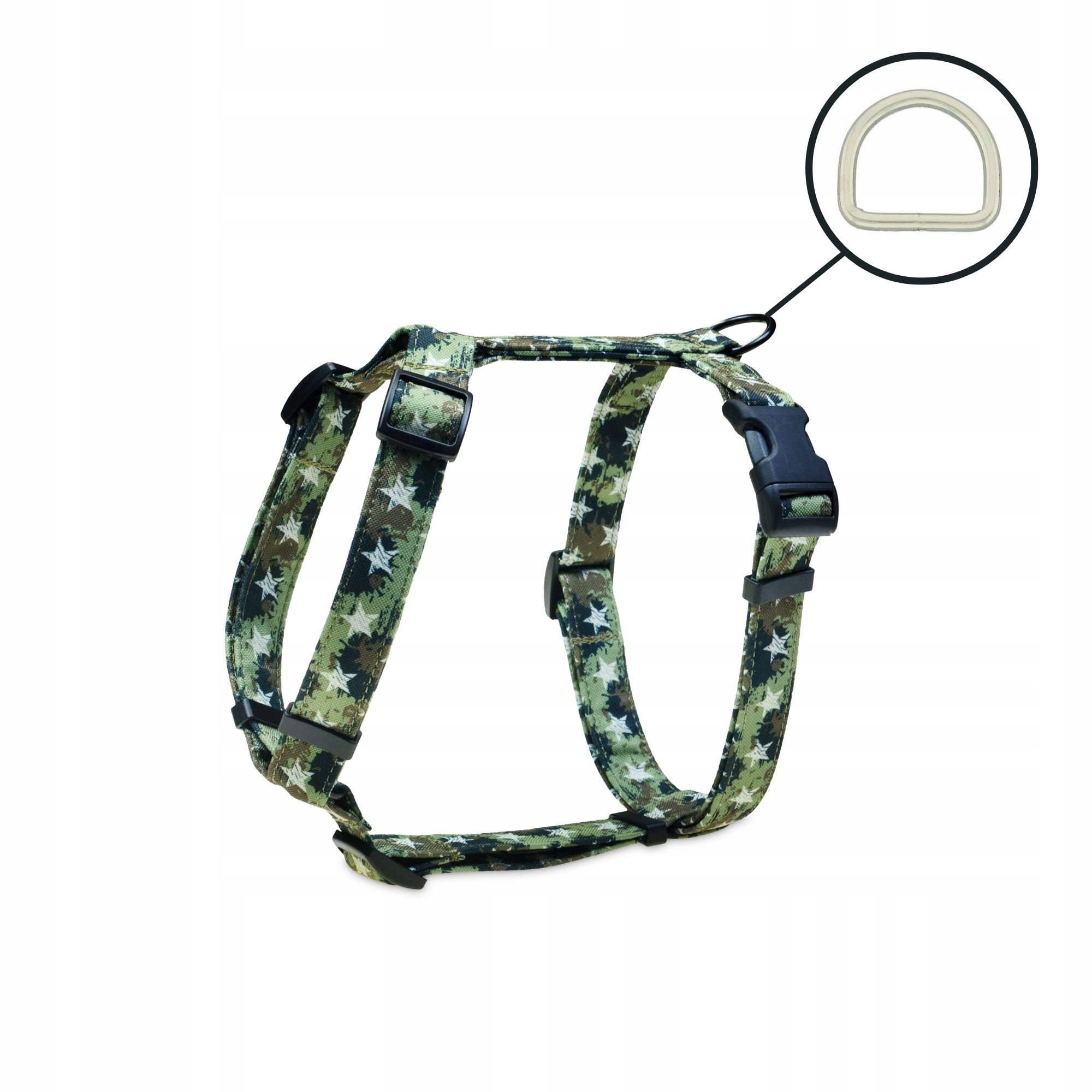 Levně Postroj guard vycházkový pro malého psa barevné vzory military star maskáčový Xxs