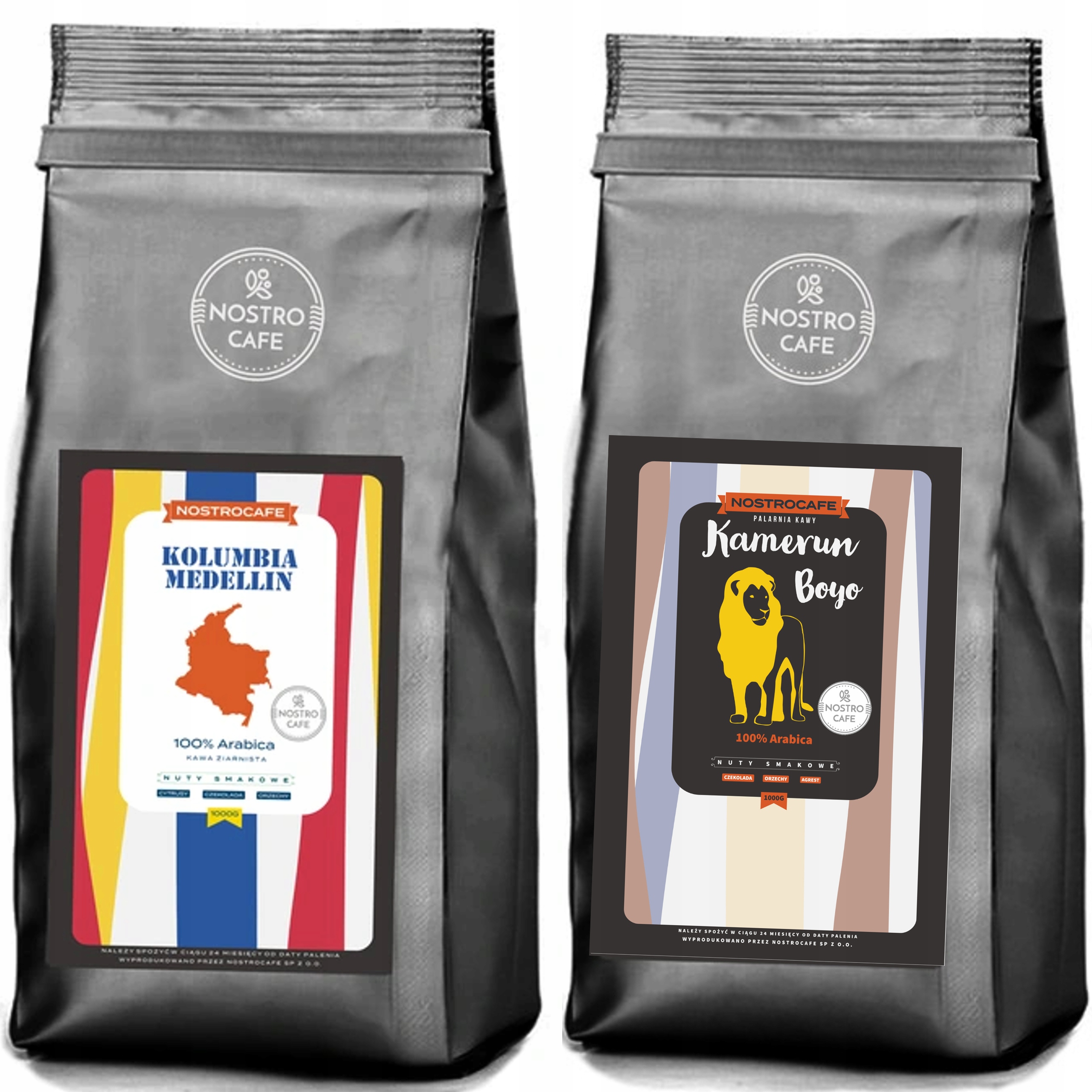 Levně Káva Zrnková 2KG Kolumbie Medellín Kamerun Boyo