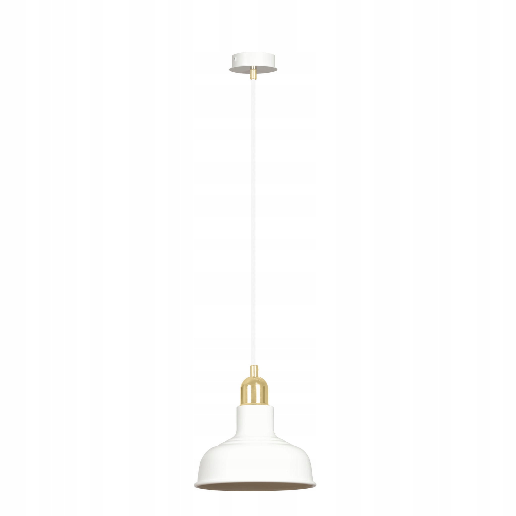 Závěsná lampa Emibig Ibor E27 bílá/zlatá, nastavitelná, stmívatelná