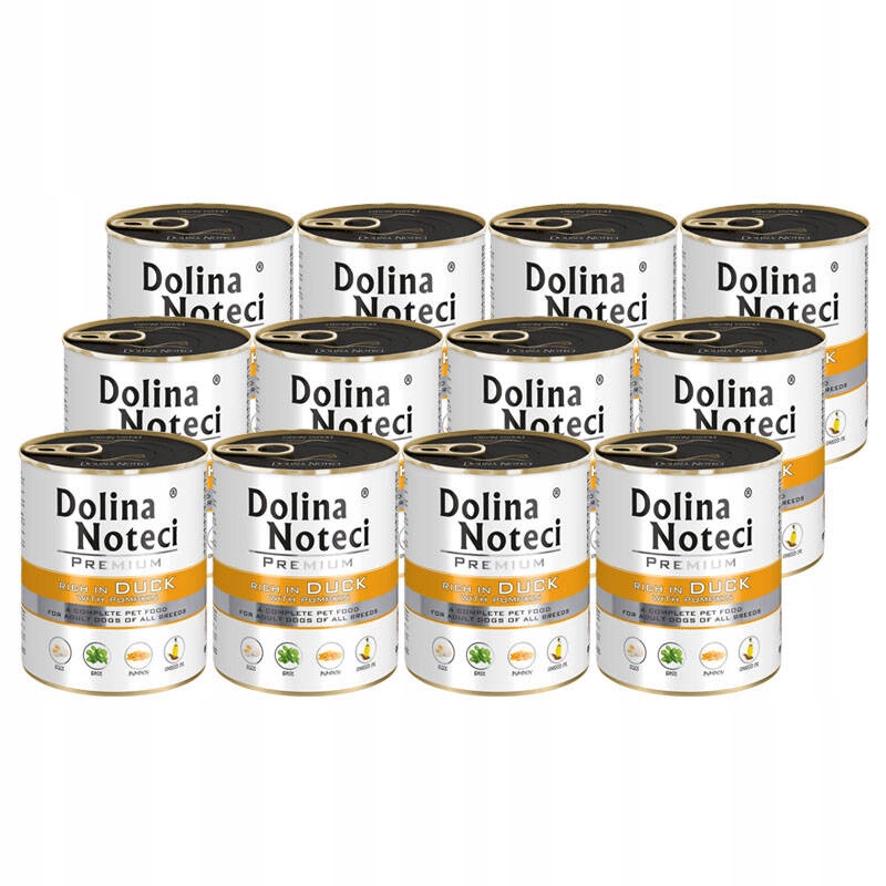 Vlhké Krmivo pro psa Dolina Noteci Premium Kachna 12x800g Bezobilná