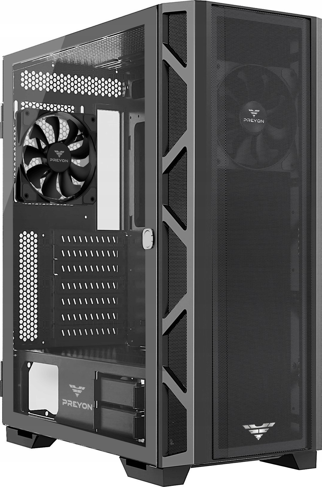Obudowa Preyon Nest Meshy Midi Tower czarny