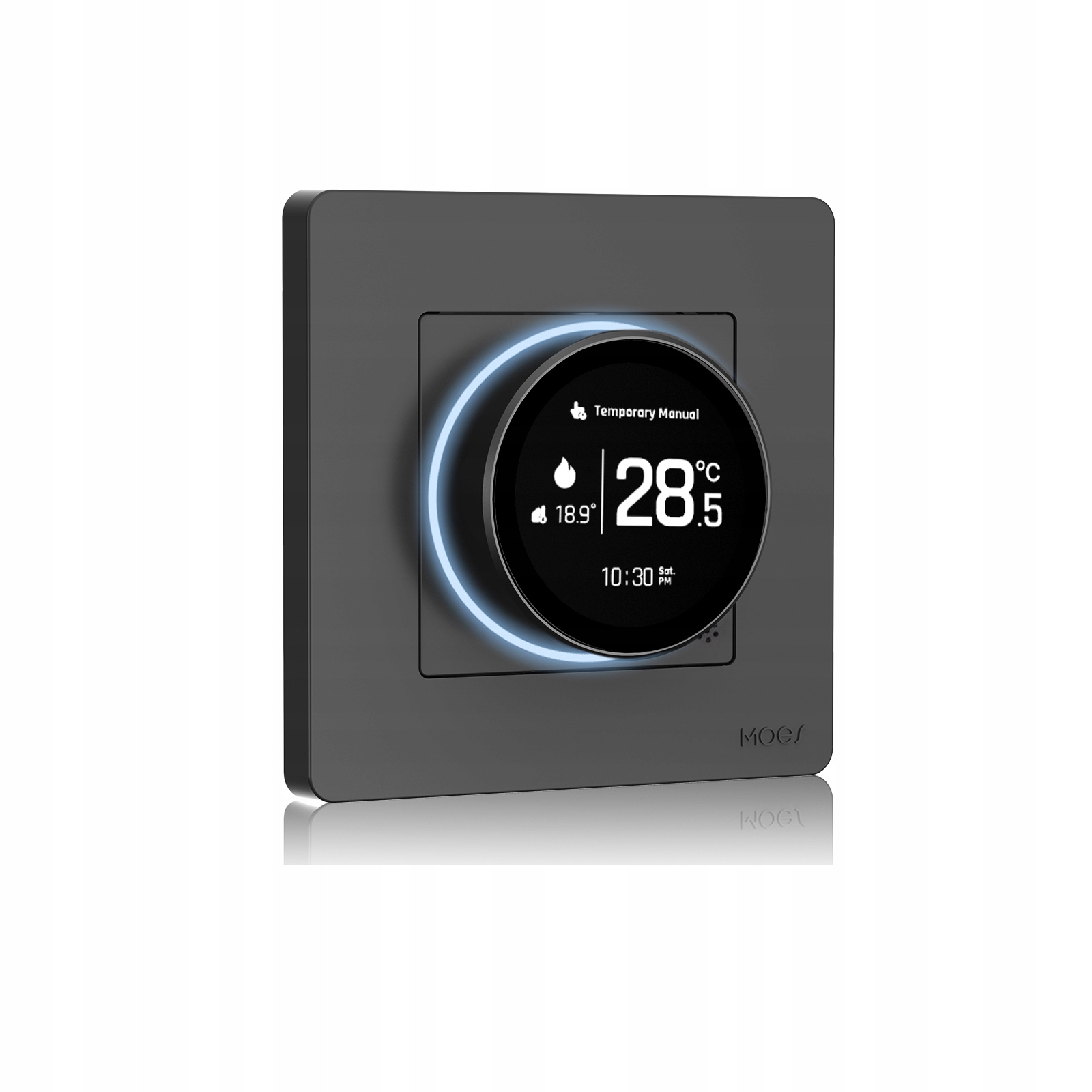 Termostat Zigbee Regulátor teploty pro ohřev vody, plynový kotel šedý