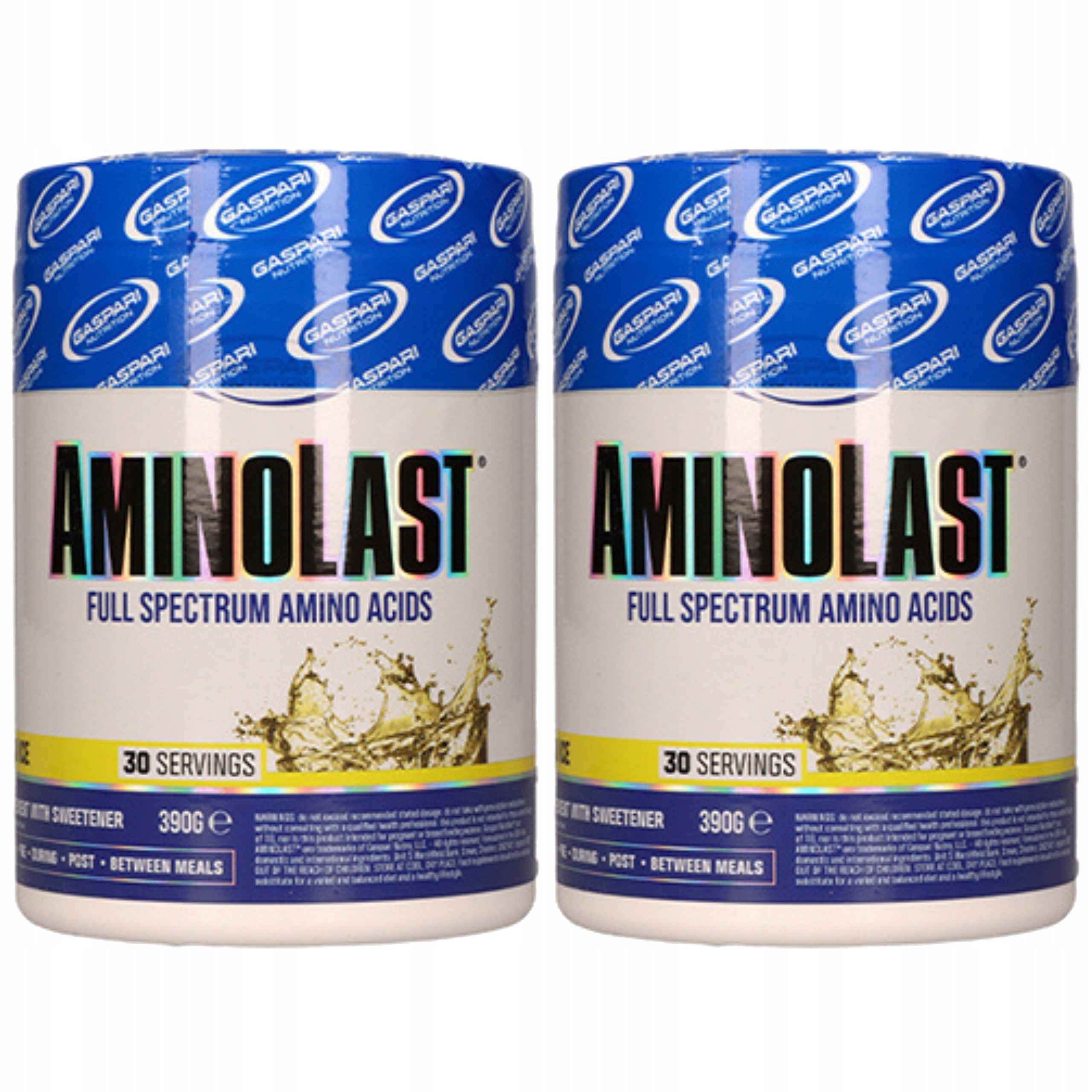 2 x Bcaa Aminokyseliny Eaa Elektrolyty Regenerace AminoLast 390 g Gaspari