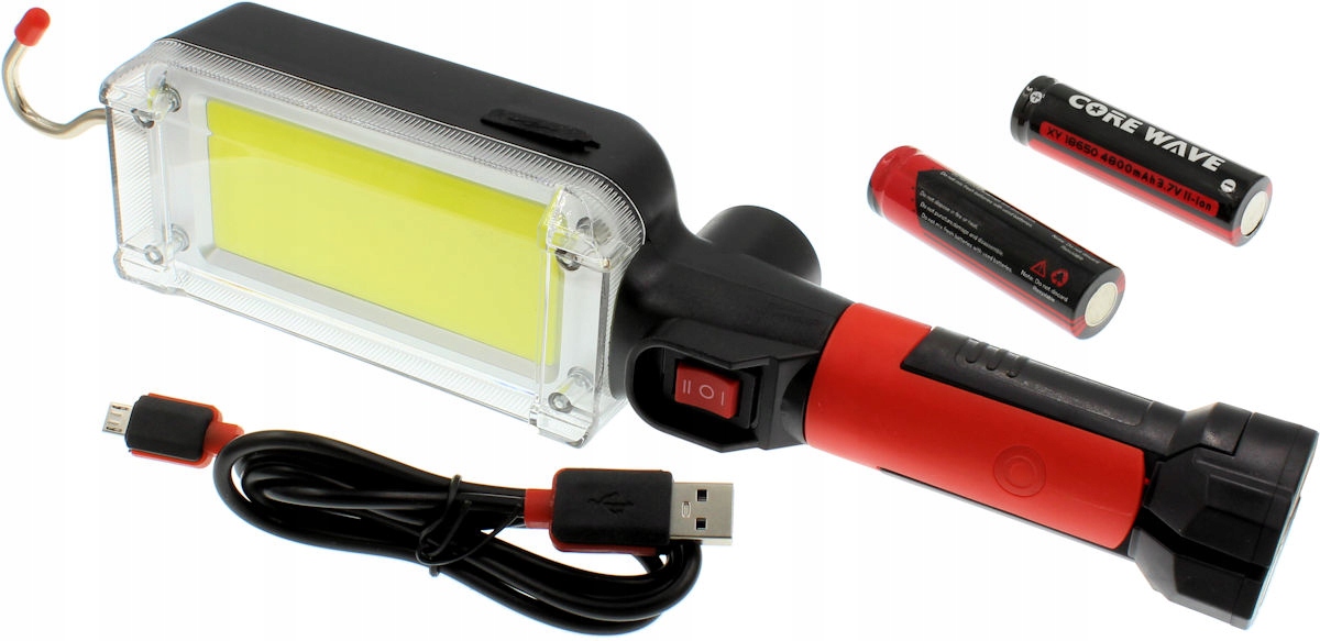 

Lampa Warsztatowa Bezprzewodowa Led Cob 18650