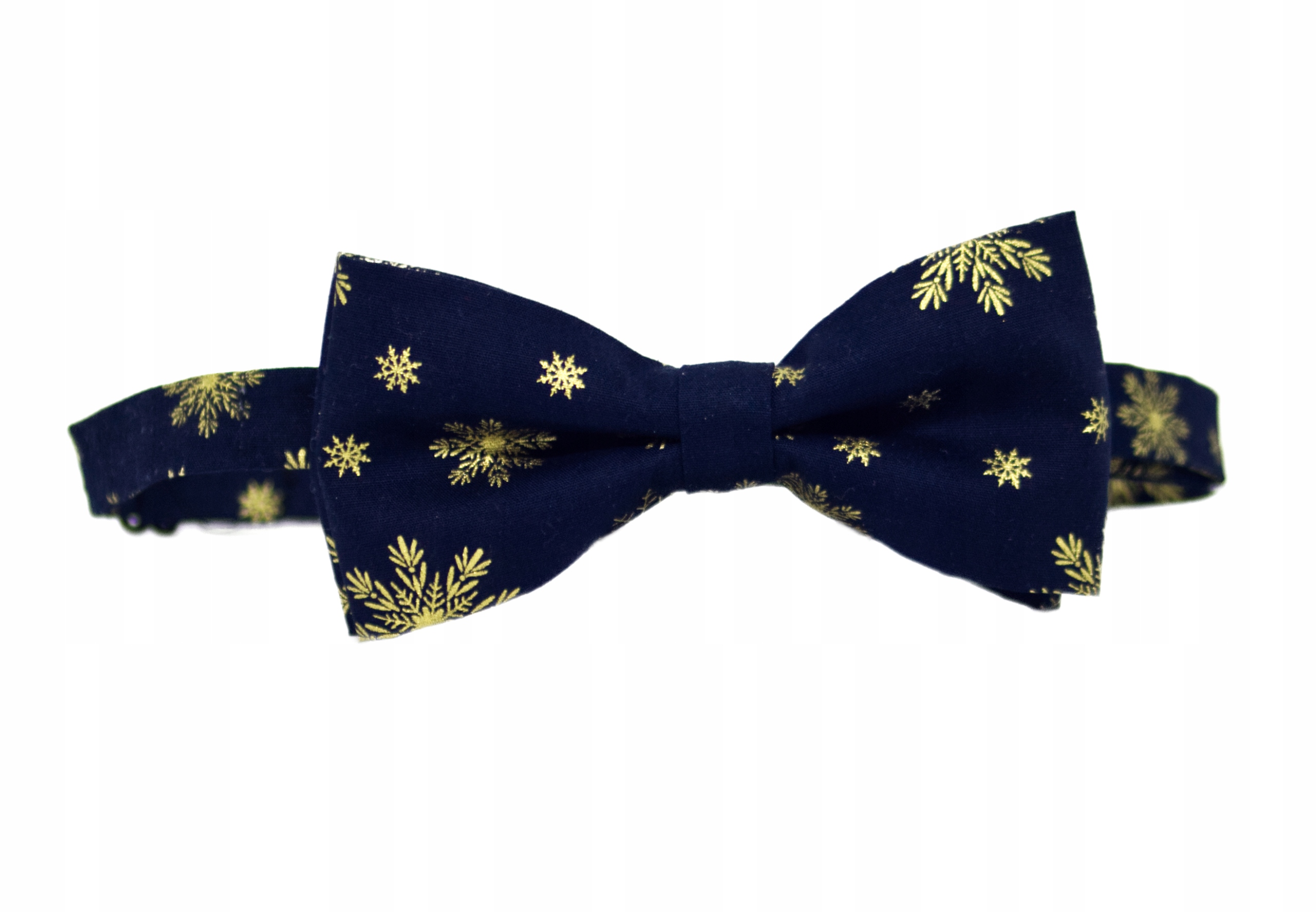 Muszka męska świąteczna bawełna mucha granatowa