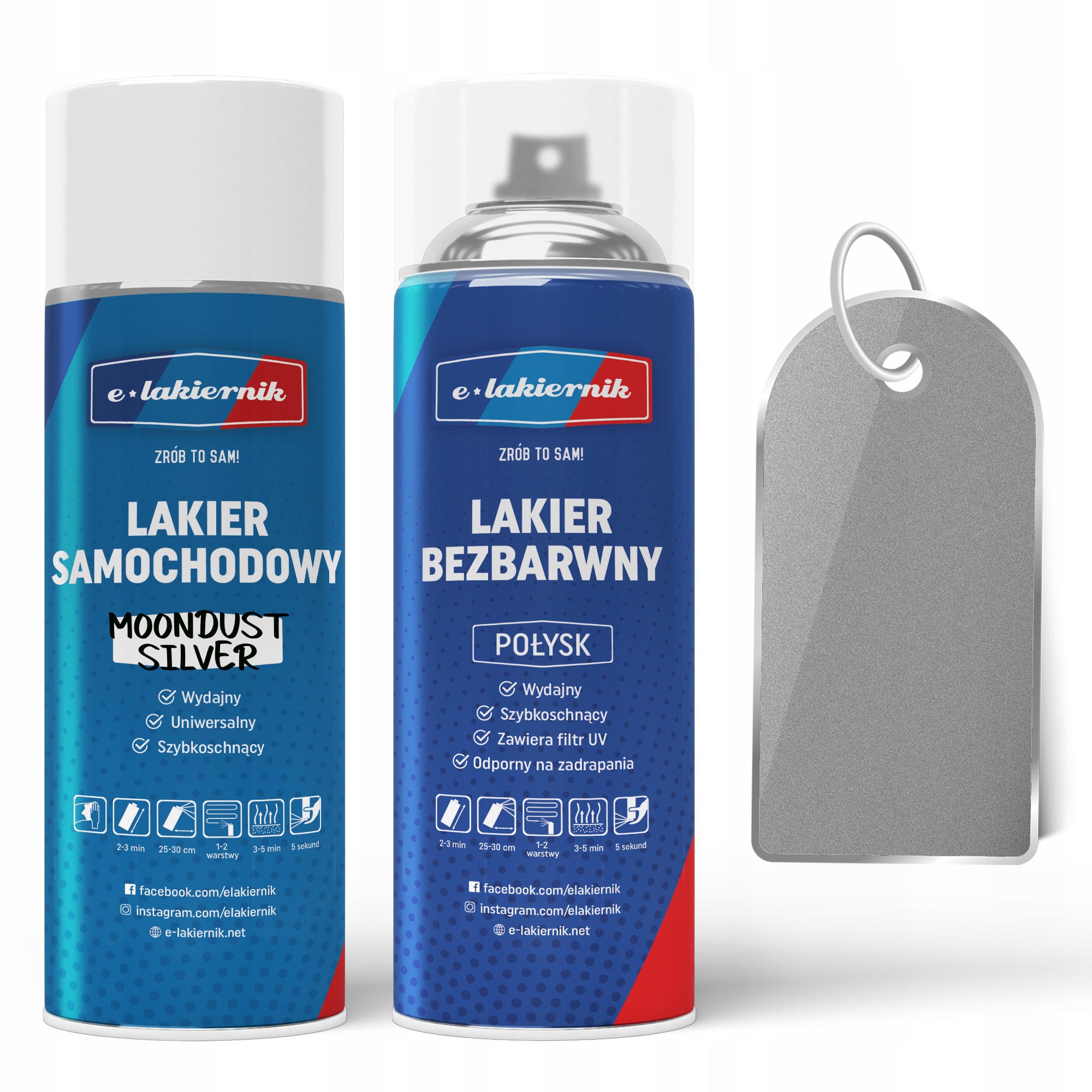 

Lakier Samochodowy +bezbarwny Ford Moondust Silver