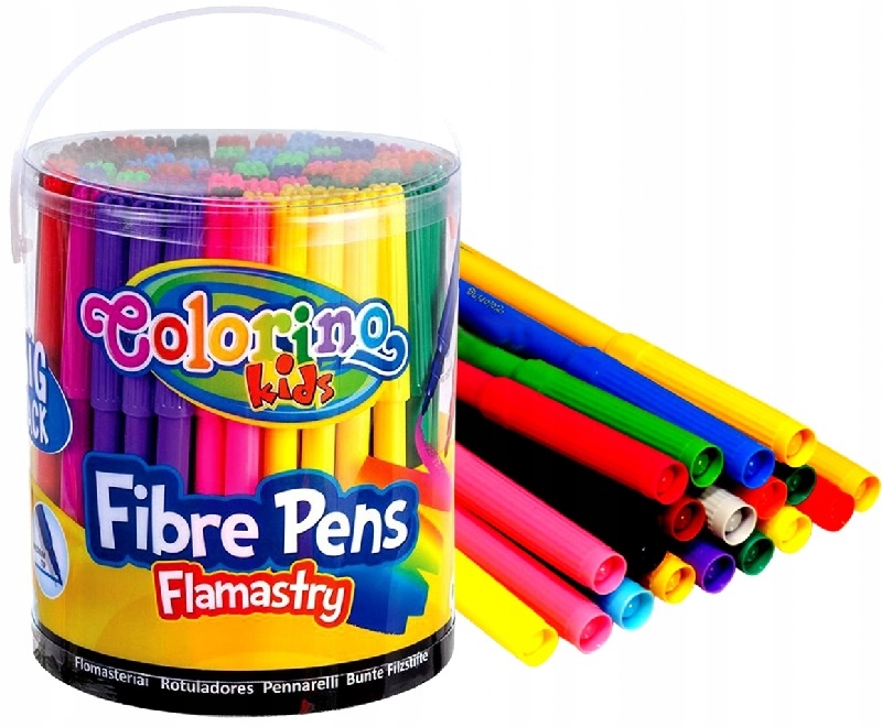 

Flamastry duża paczka 96 szt w tubie Colorino