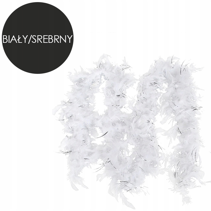 BOA Z PIÓR GĘSTE SZAL ŁAŃCUCH NA CHOINKĘ OZDOBA Marka Springos