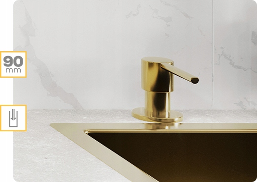 Dozownik KERNAU KSD 03 GOLD, COOPER, GUN METAL Pojemność pojemnika 500 ml