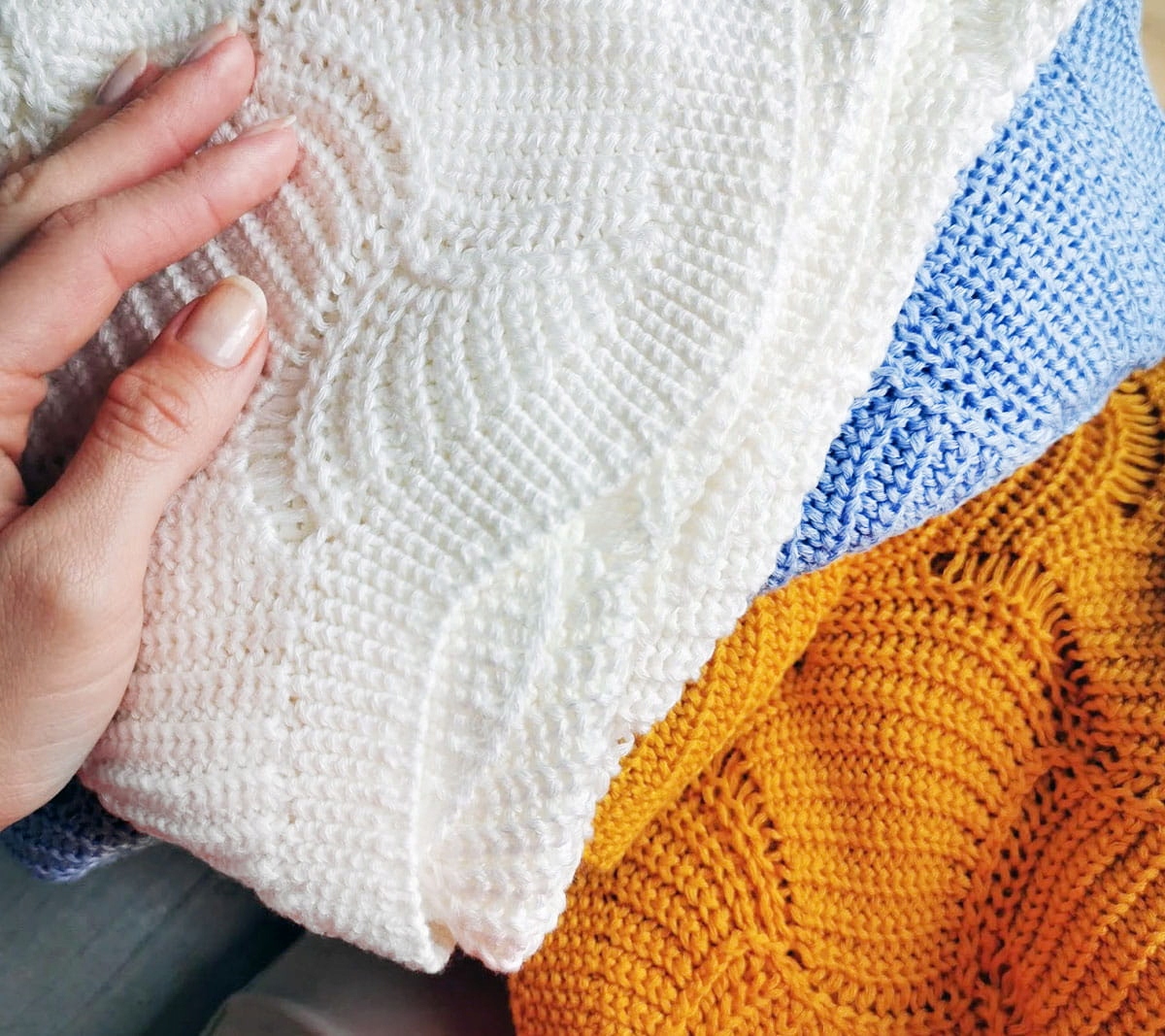 LULLALOVE CAŁOROCZNY KOCYK MUSZELKA KOKOS 80X100 Szerokość produktu 70 cm