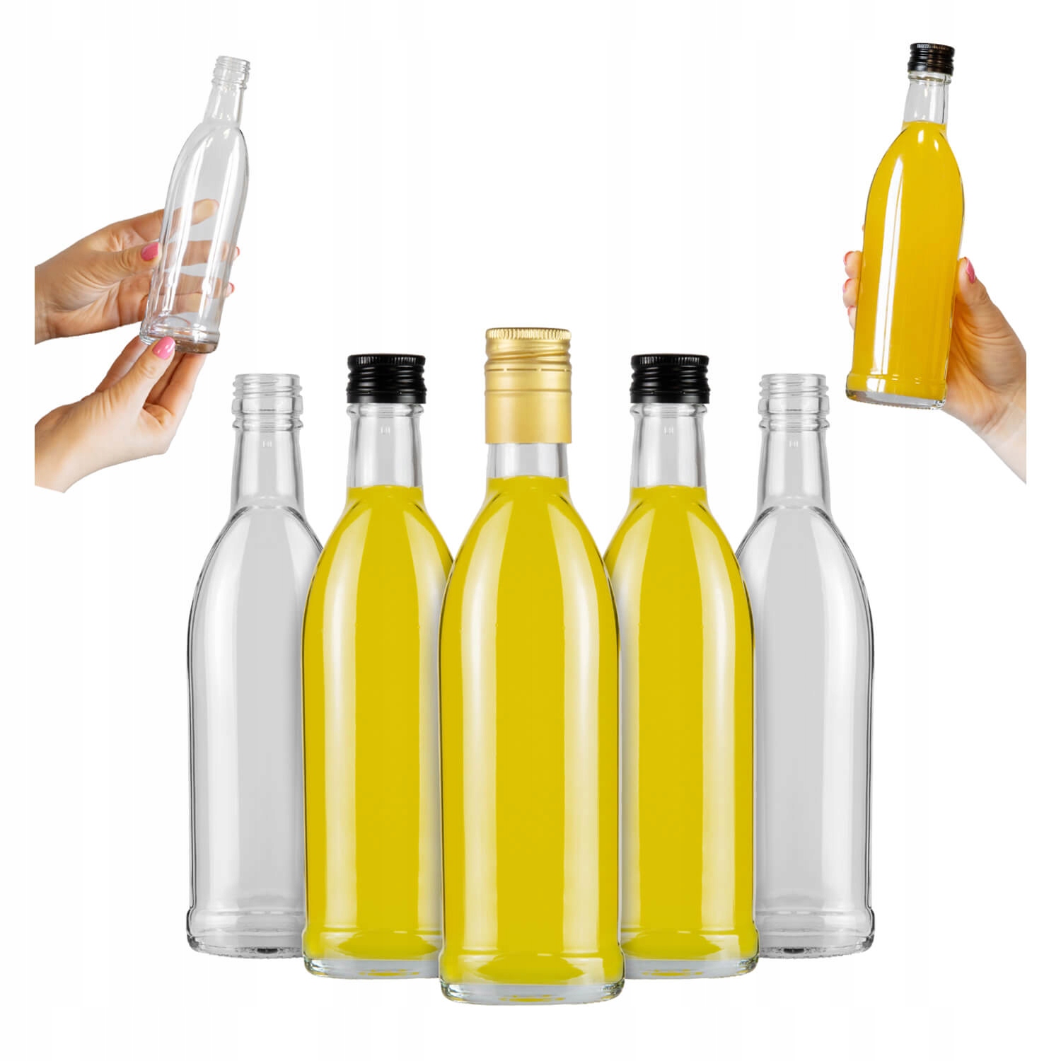 50x Skleněné lahve Iskra 250 ml Láhev na alkohol Šťáva z vína Likéry Svatba