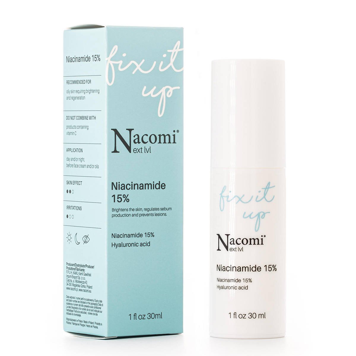 Nacomi Serum do twarzy Niacynamide 15% 30 ml Stan opakowania oryginalne