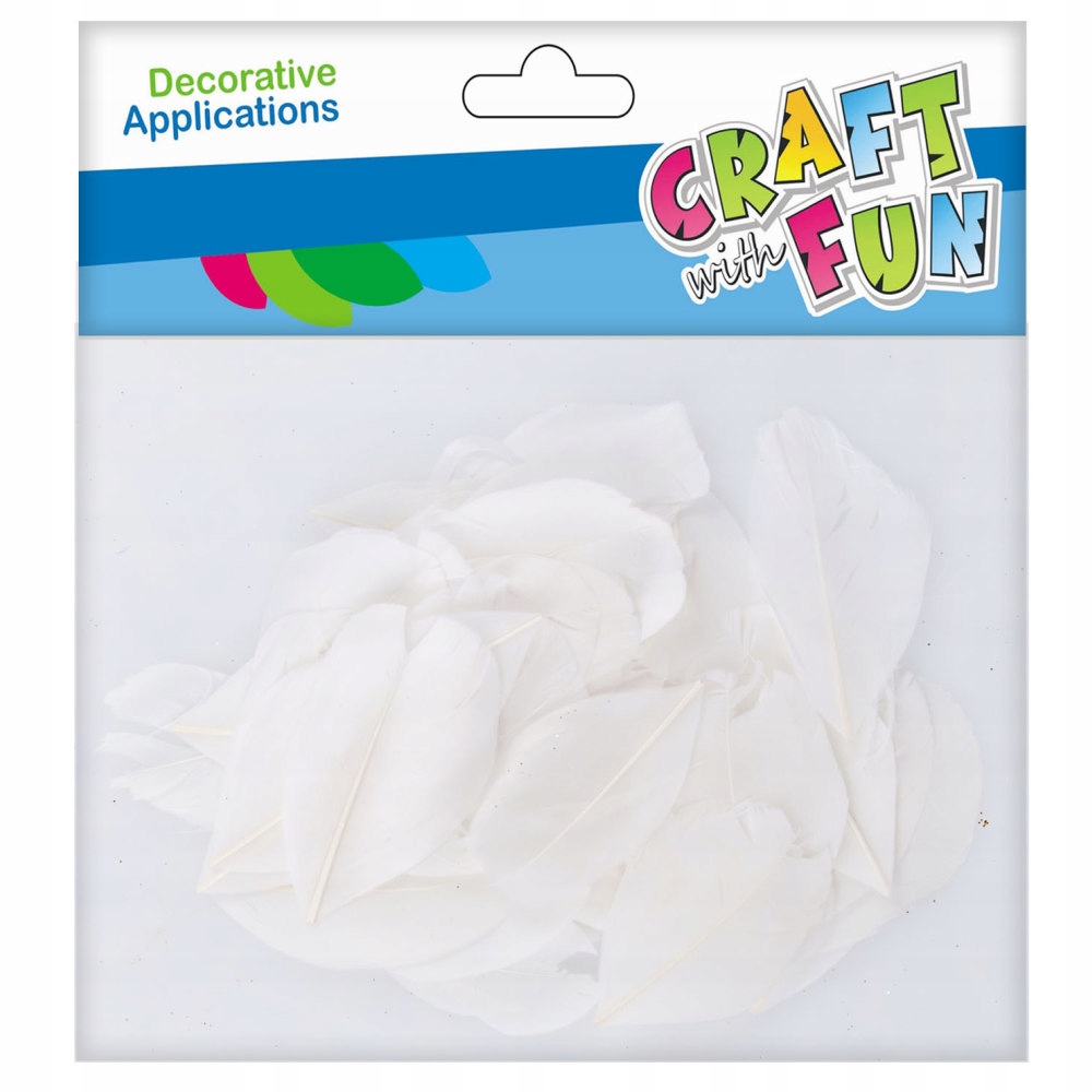 

Ozdoba Dekoracyjna Piórka Białe Pióra Zdobienie