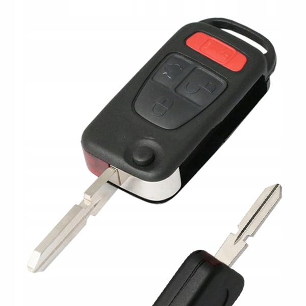 Dálkové Ovládání Mercedes Klíček Klíč 3 Tlačítka Panic HU39 Nový