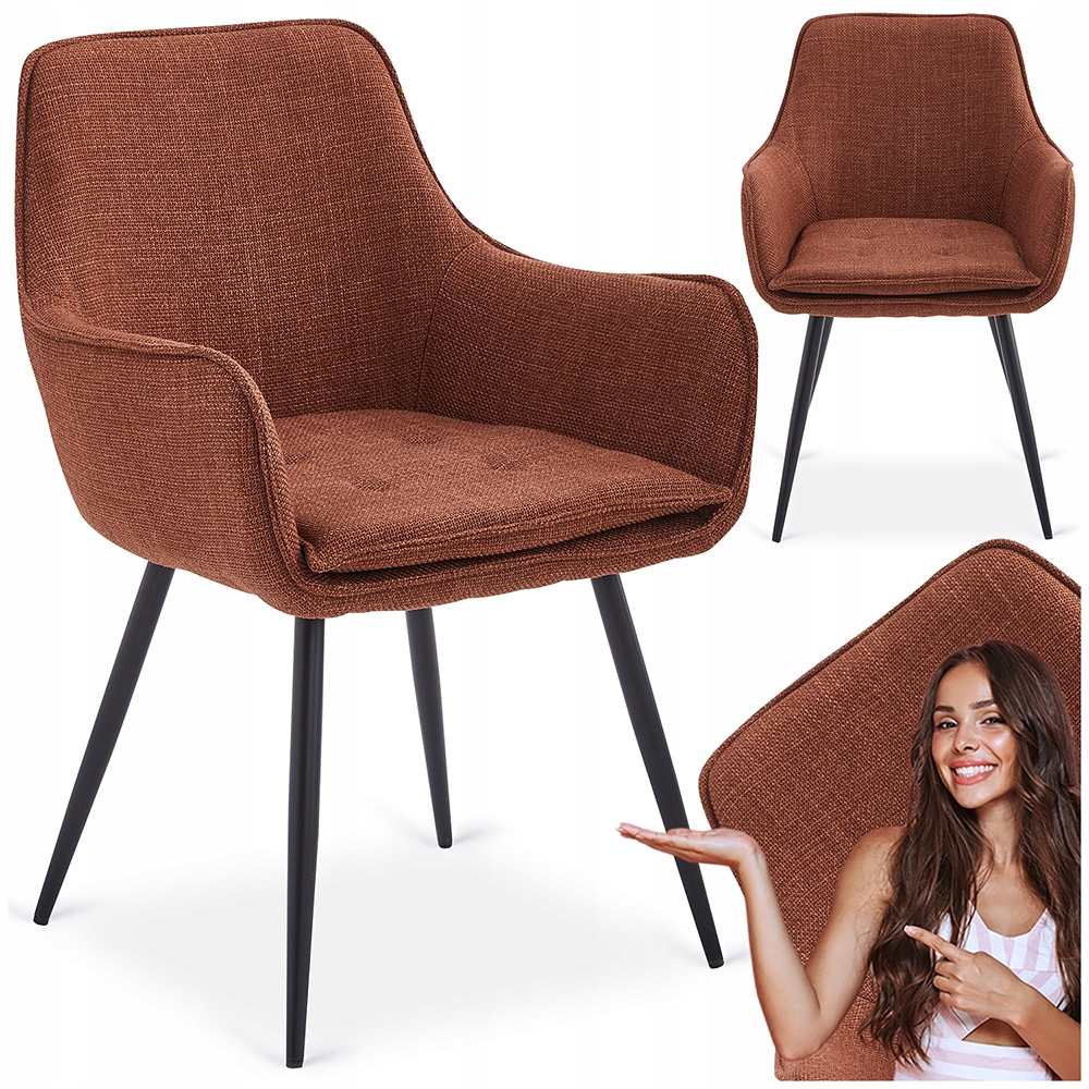 Čalouněná kelímková židle do jídelny v obývacím pokoji Rudy Edrick