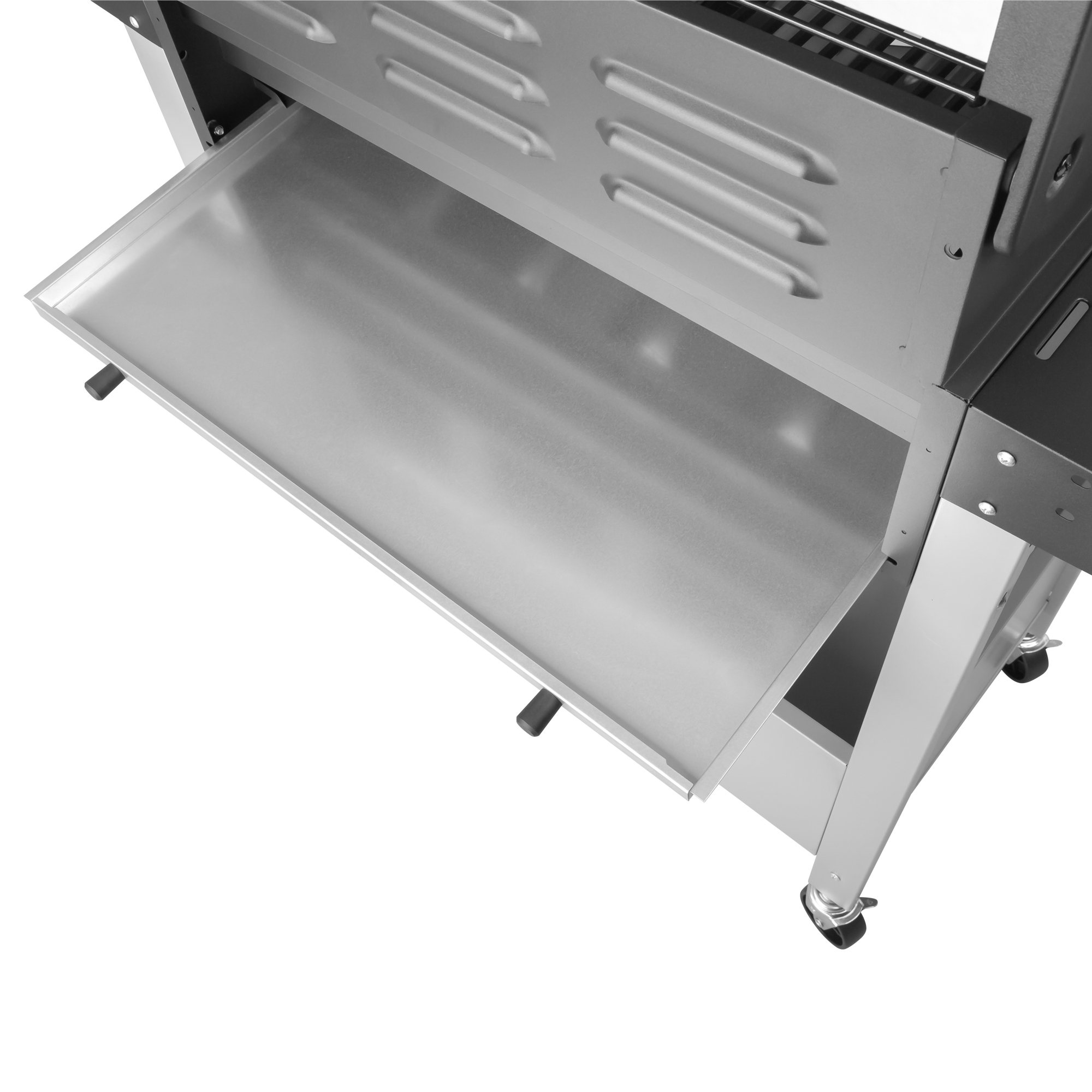 GRILL GAZOWY OGRODOWY Z SZYBĄ ZESTAW GRILLOWY 3 PALNIKI ŻELIWNY RUSZT Długość rusztu 41 cm