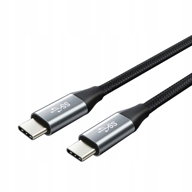 

Wzmacniany Szybki Kabel Usb-c 3A 1m Metalowy Wtyk
