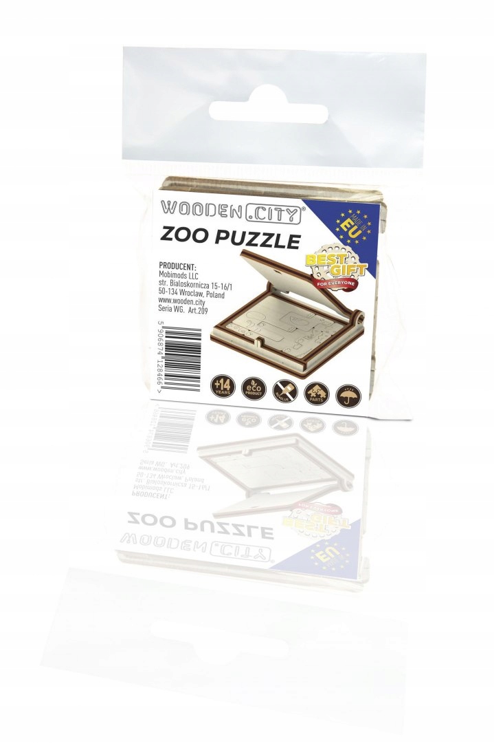 Drewniane Puzzle 3D Zoo