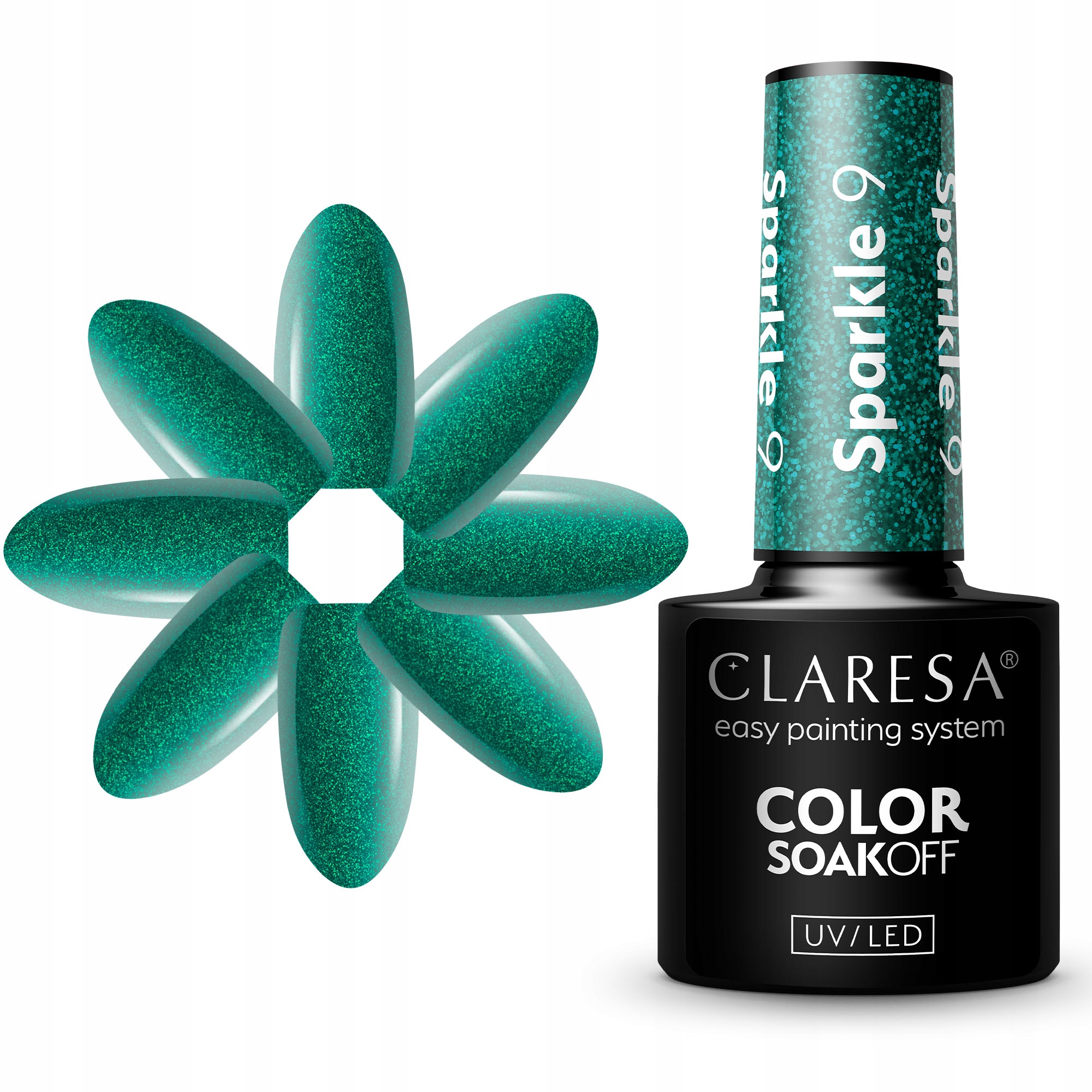 

Claresa lakier hybrydowy 5ml Sparkle 9 Zielony