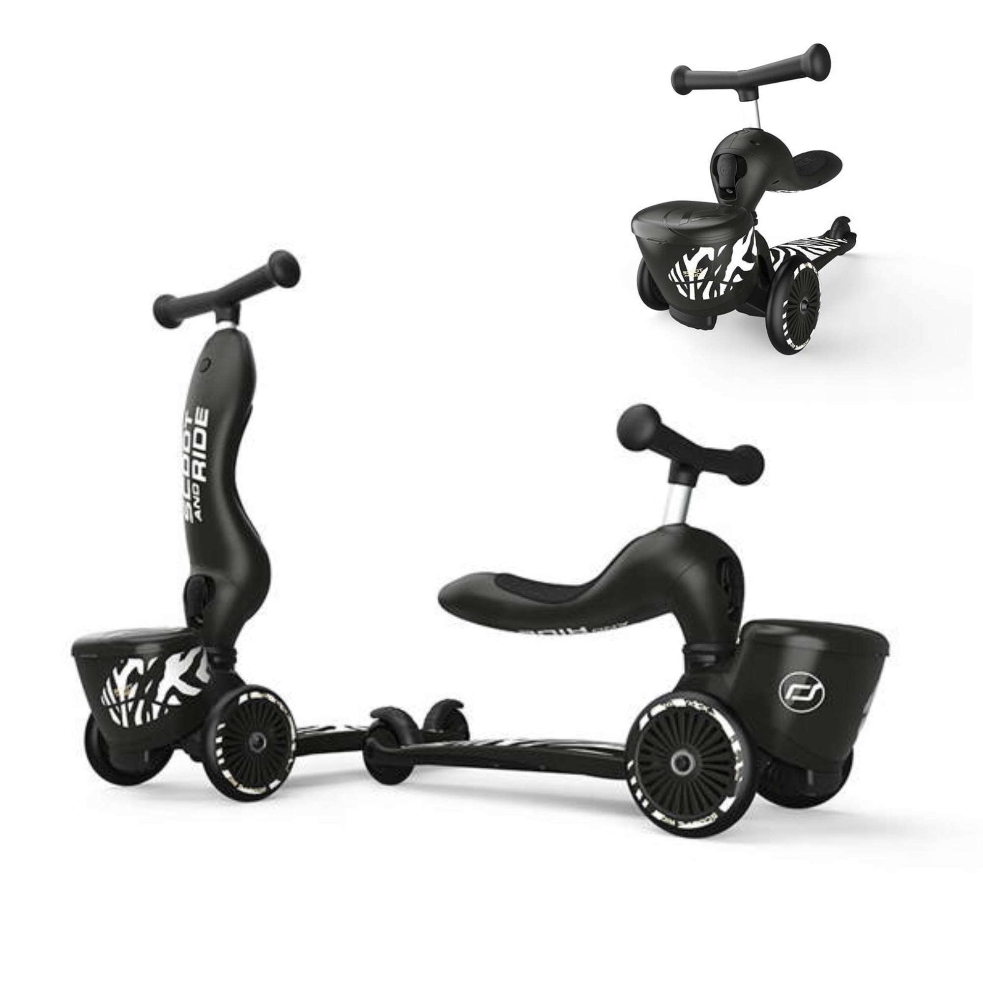 Scoot and Ride Highwaykick 1 Lifestyle 2w1 Jeździk Hulajnoga 1-5 lat Zebra