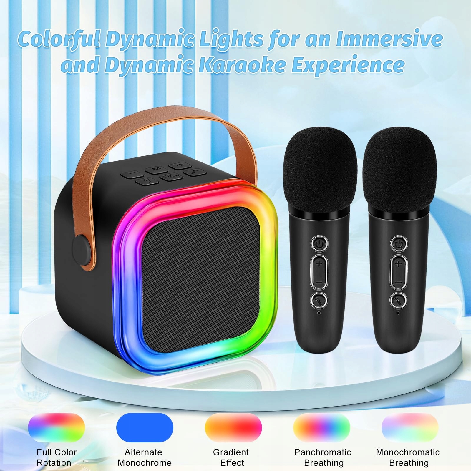 KARAOKE MASZYNA DLA DZIECI I DOROSŁYCH BEZPRZEWODOWY GŁOŚNIK BLUETOOTH — miniatura 4
