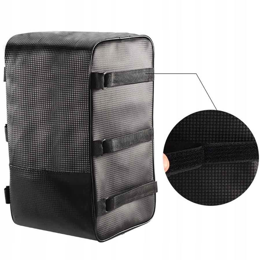 TORBA NA BAGAŻNIK ROWEROWY 15L - TORBA SAKWA ROWEROWA NA BAGAŻNIK ROWER Materiał dominujący poliester