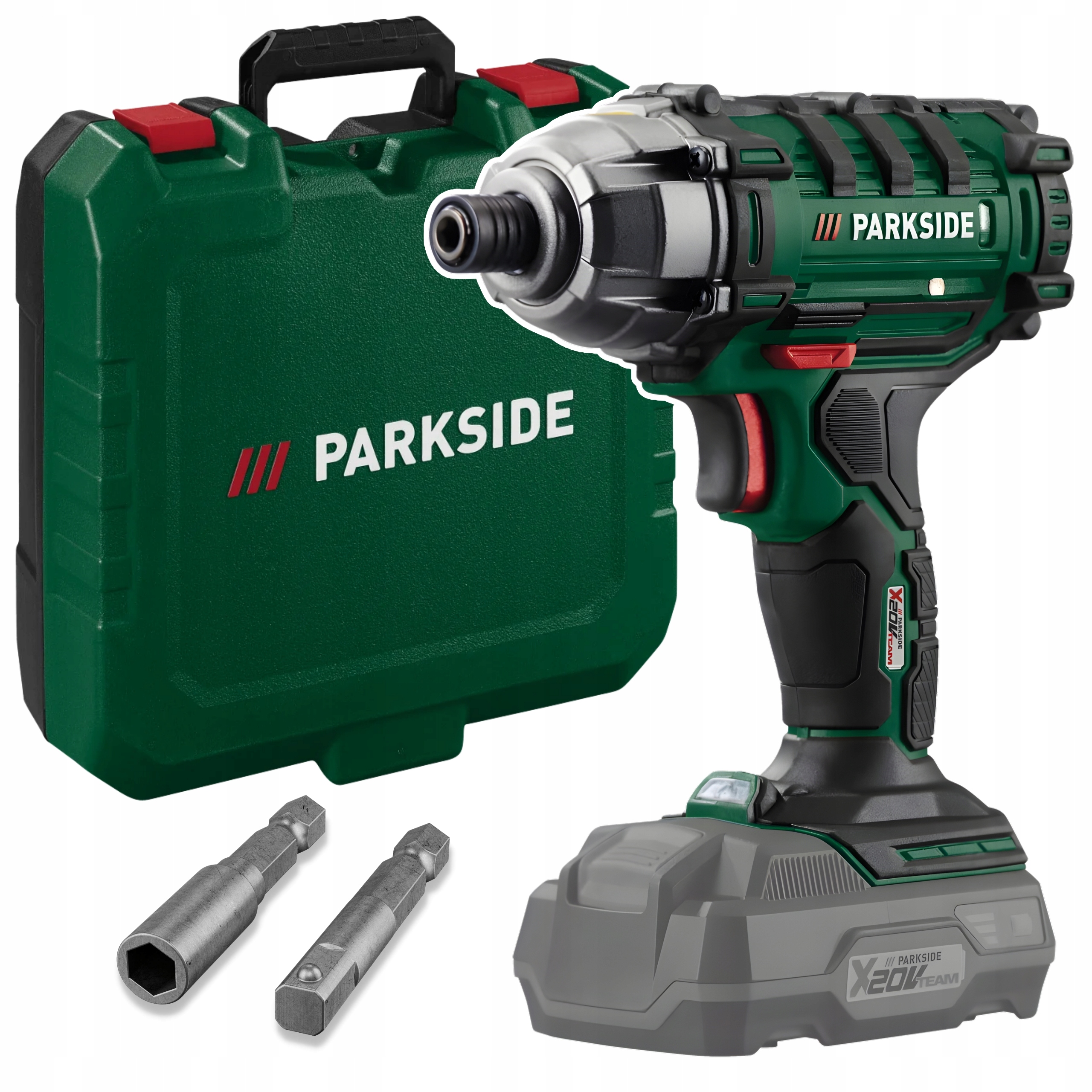 Zakrętarka wkrętarka udarowa akumulatorowa Parkside Pdssa 20-Li 20V+Walizka