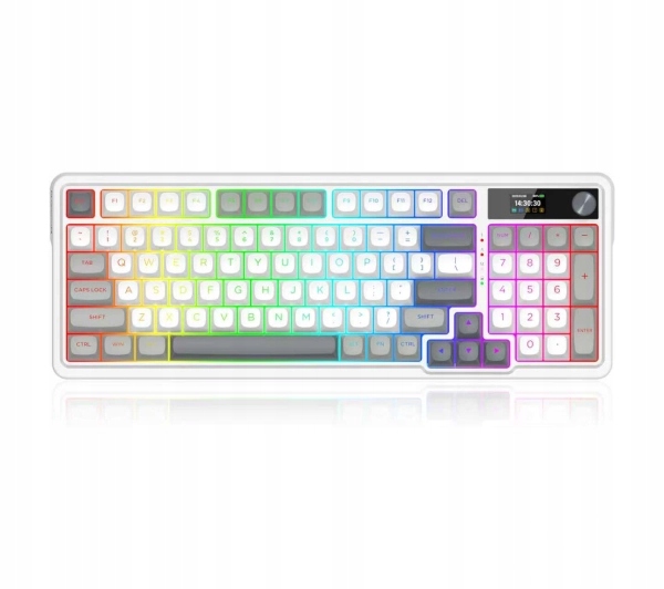 Klawiatura mechaniczna Redragon K719PK-RGB-PRO Galatin Pro Biała