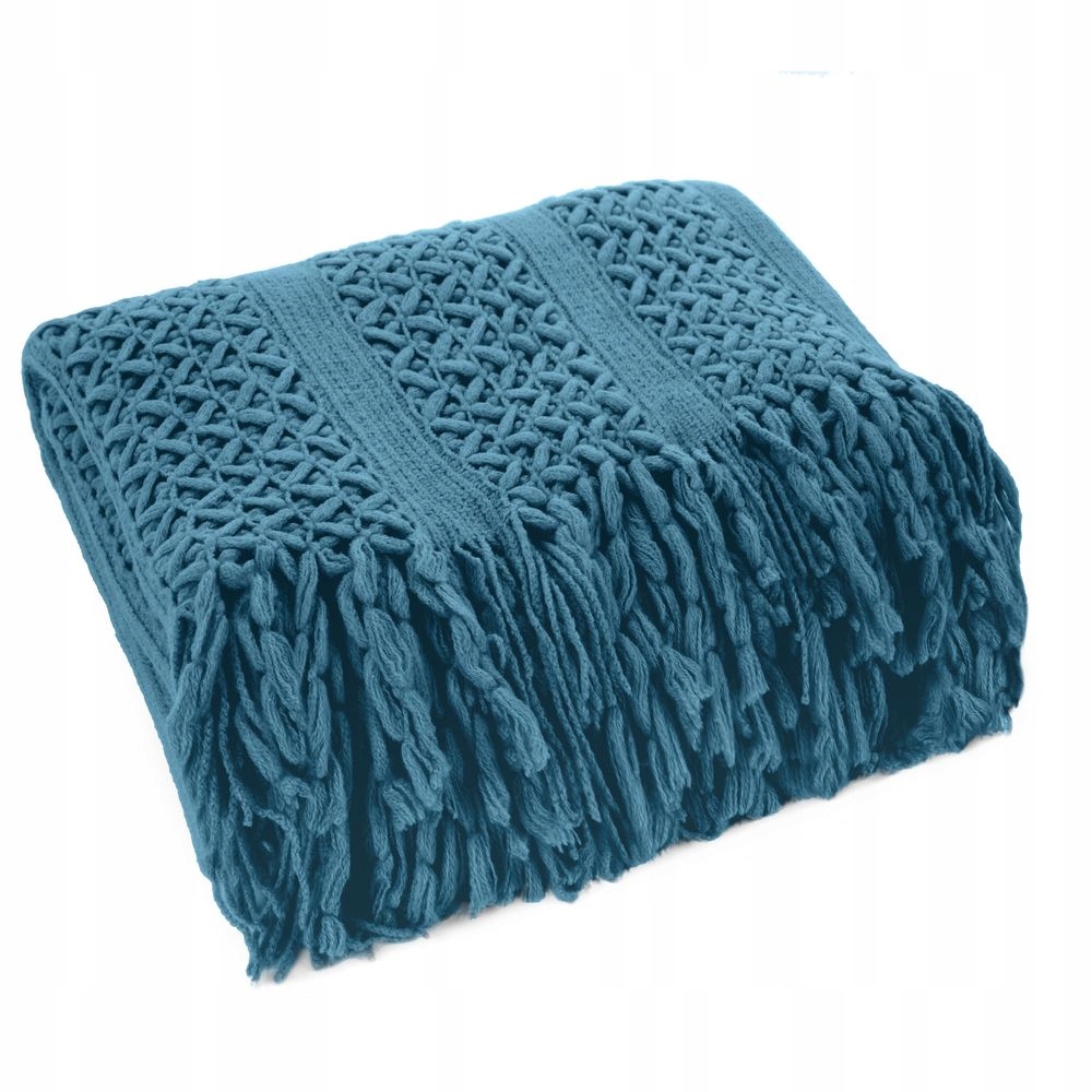 Deka na přehoz AKRYL-1 130x170 Eurofirany, tmavě modrá