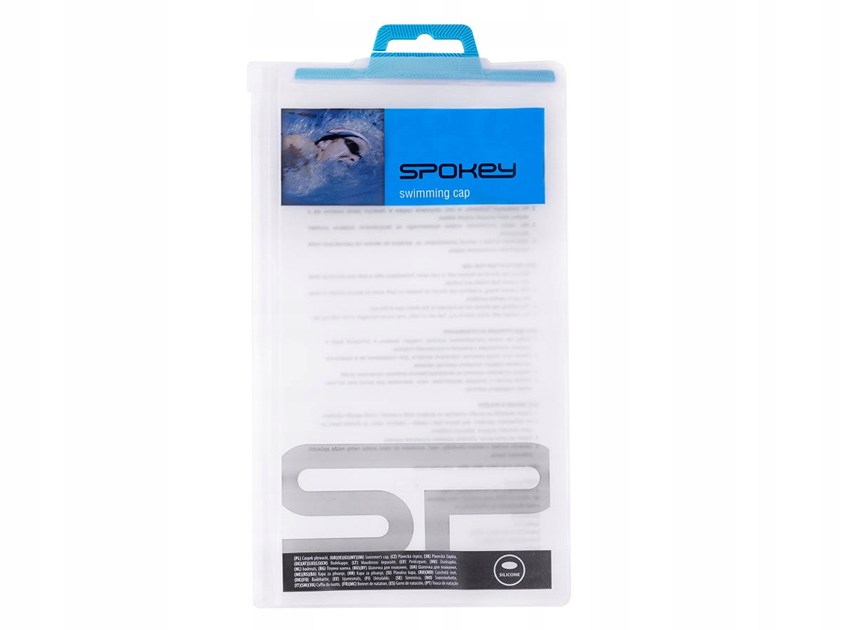Spokey Czepek Silikonowy Basenowy do Pływania Seagull Biały Perłowy Wygoda Marka Spokey