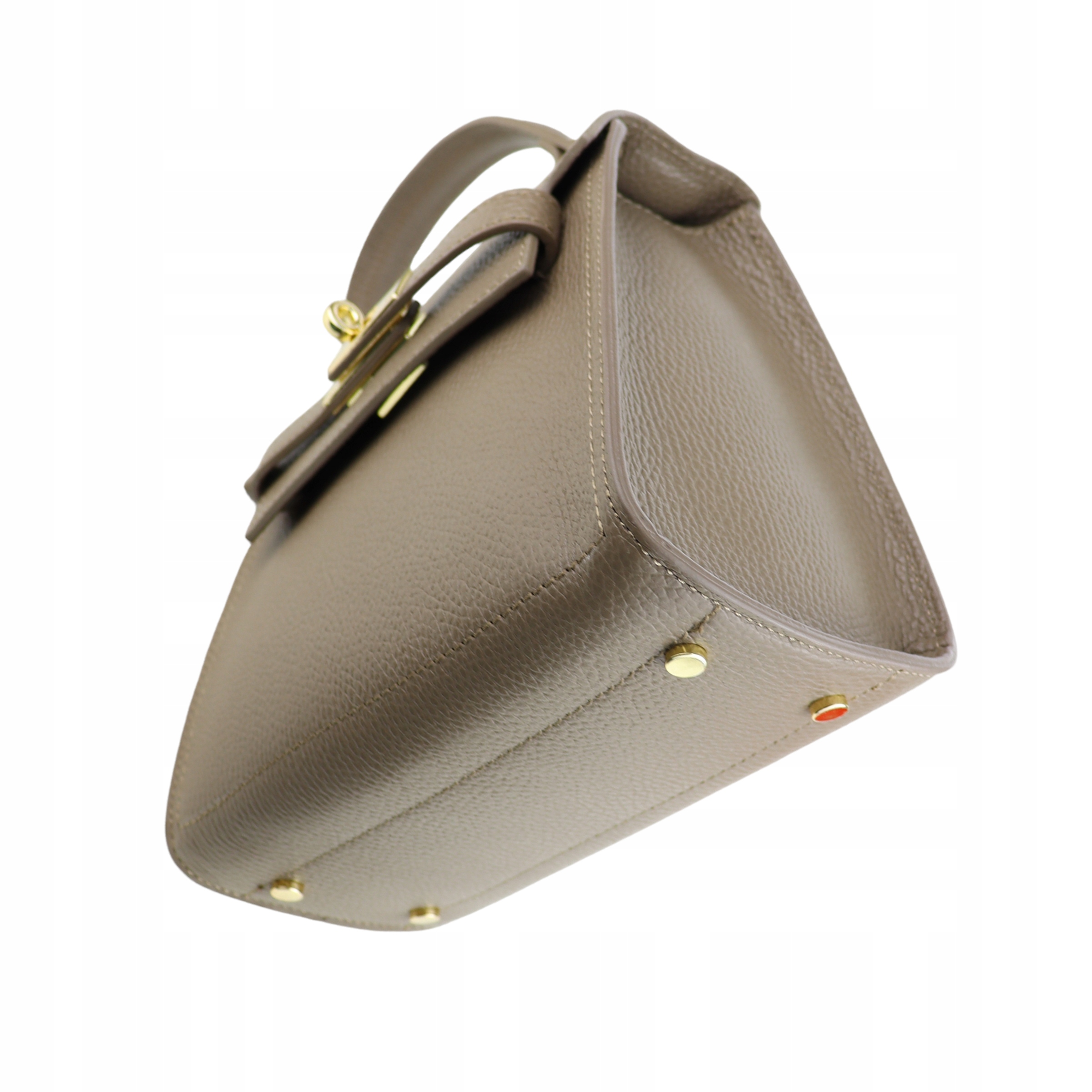 Torebka Skóra naturalna Bożena Cappuccino Styl miejski