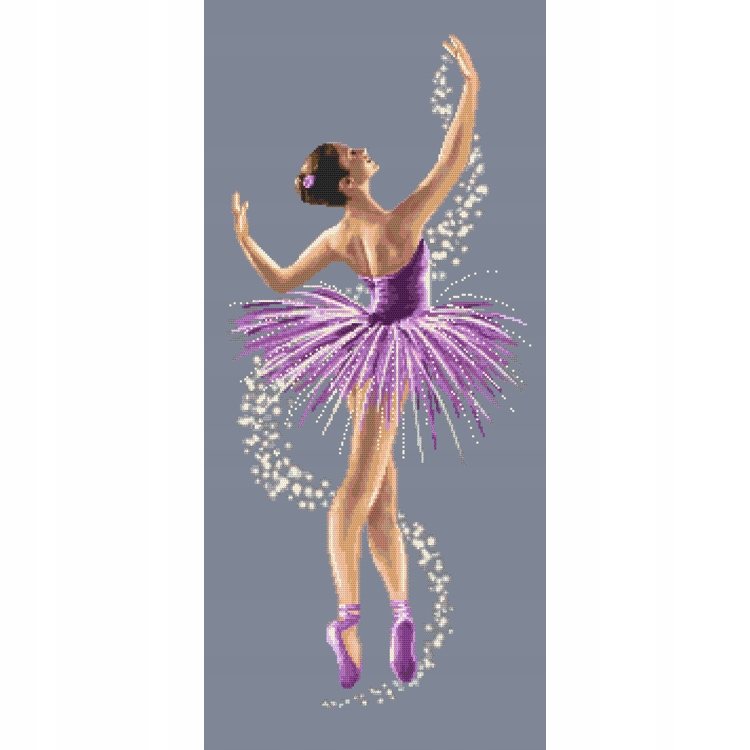 Křížková výšivka Vyšívací sada Povábná baletka