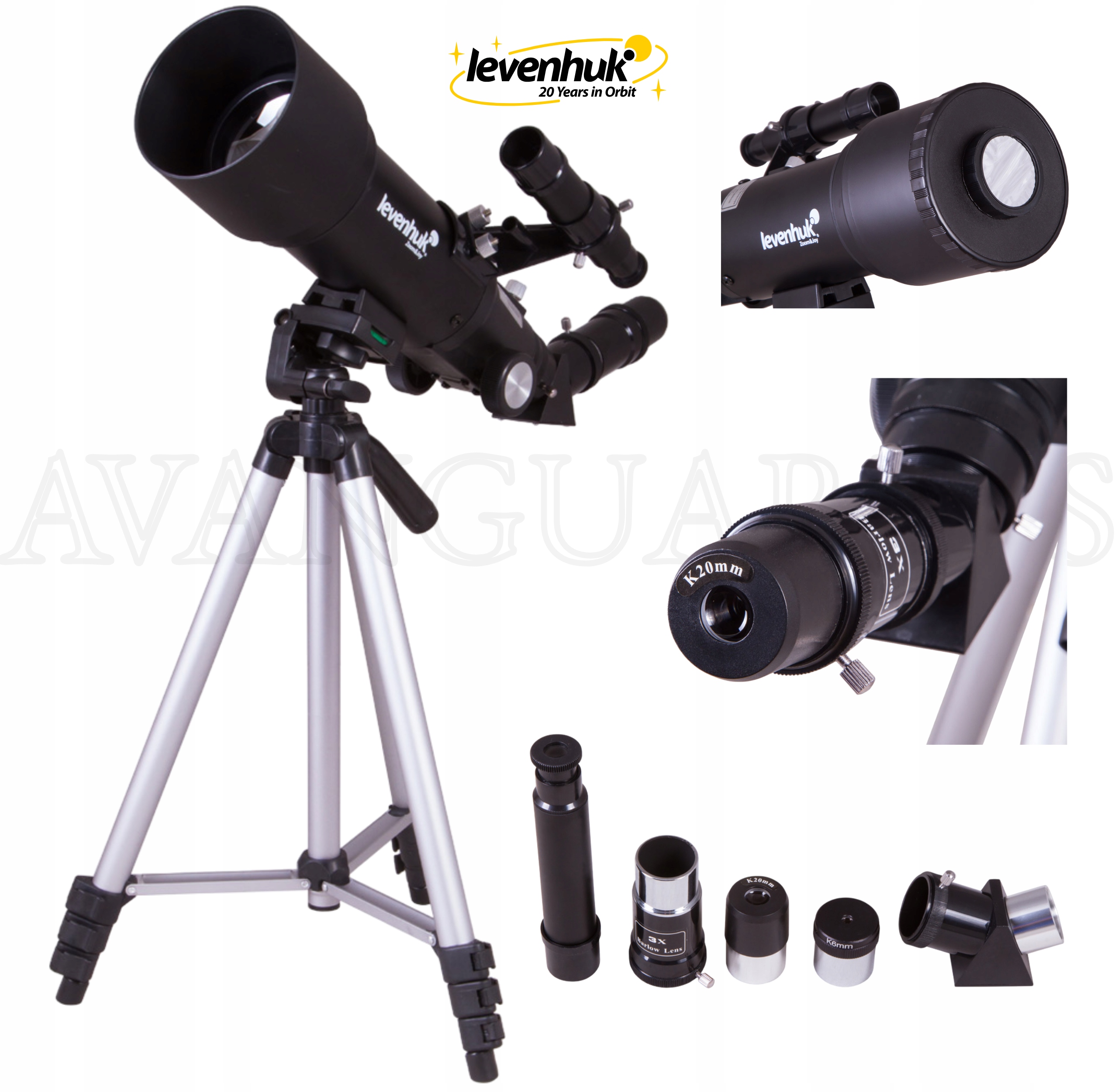 Teleskop astronomiczny Levenhuk Skyline Travel Sun 70