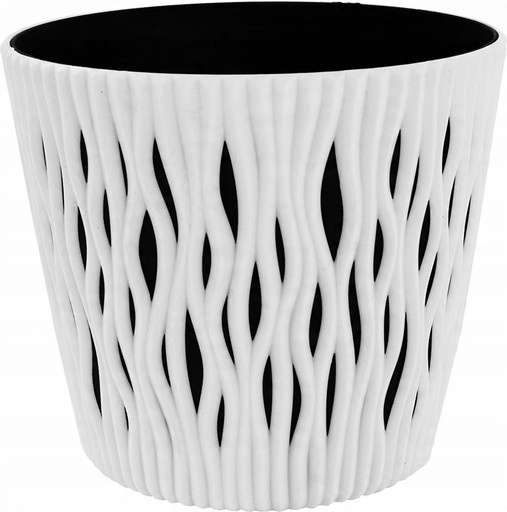 

Doniczka Z Wkładem Okrągła Plastikowa Biała 11 CM