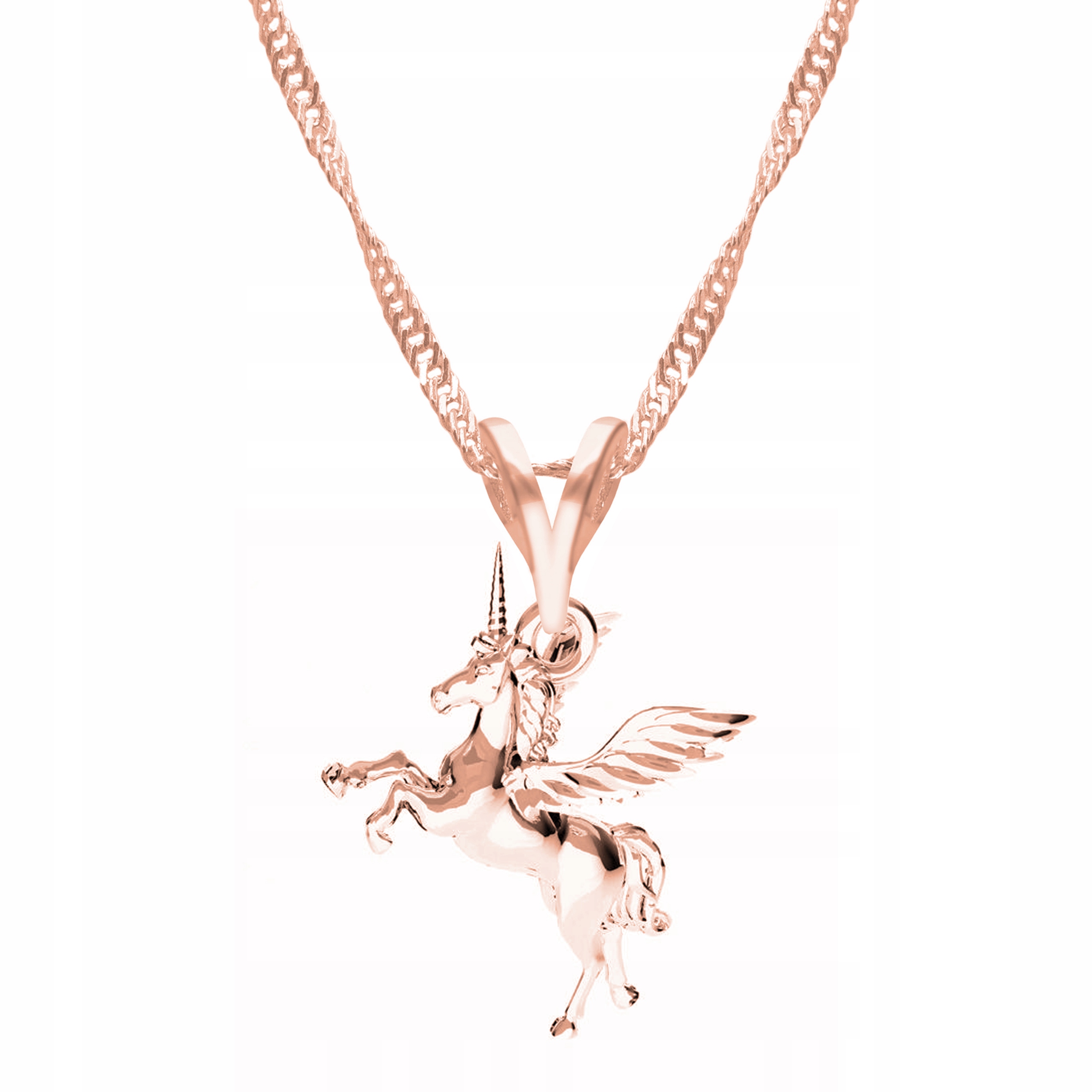 Řetízek zlatý náhrdelník 925 Jednorožec