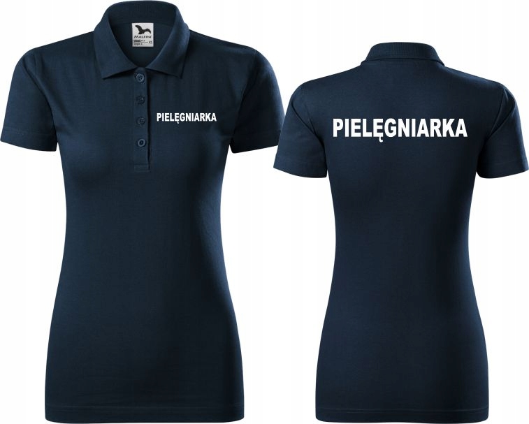 

Damska Medyczna Koszulka Polo Pielęgniarka Bawełna